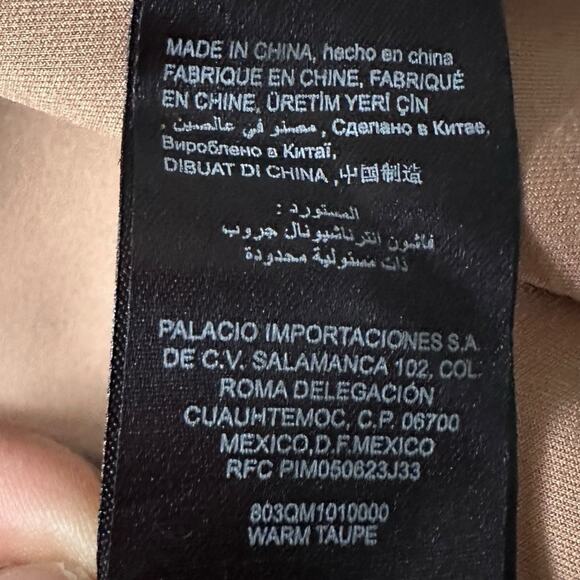 Bebe Warm Taupe Faux Suede Trench Coat Vest Women’s XS Belted Soft Layering - Picture 5 of 6